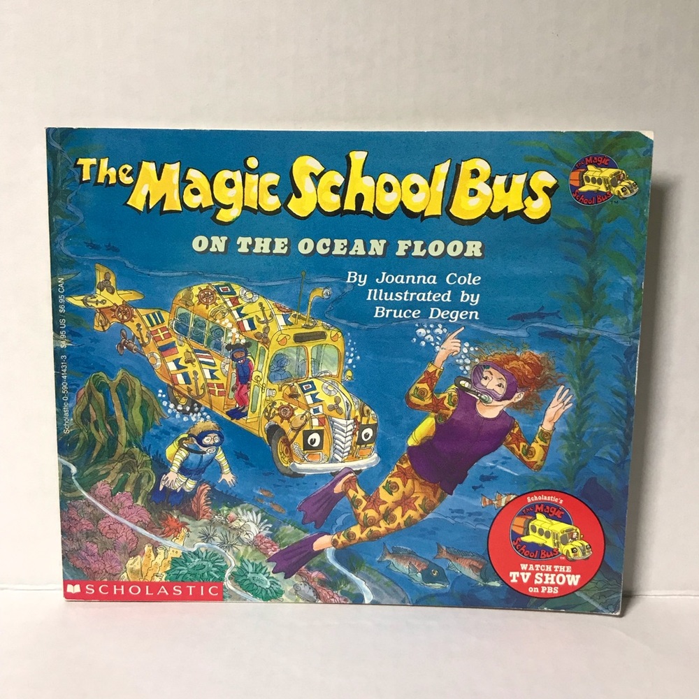 ♦️$3♦️ The Magic School Bus - On The Ocean Floor by Joanna Cole kids book